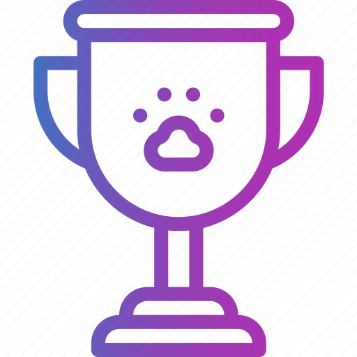 Champion, trophy, pet, award, paw, print, winner icon - Download on Iconfinder