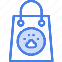shopping, bag, shop, animals, commerce, and, pet, paper, container
