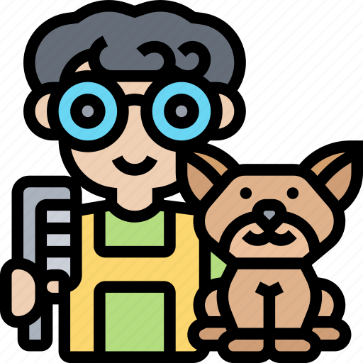 Groomer, pet, haircut, care, service icon - Download on Iconfinder