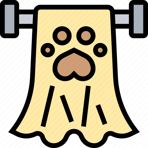 Wipes, towel, bath, pet, cleaning icon - Download on Iconfinder