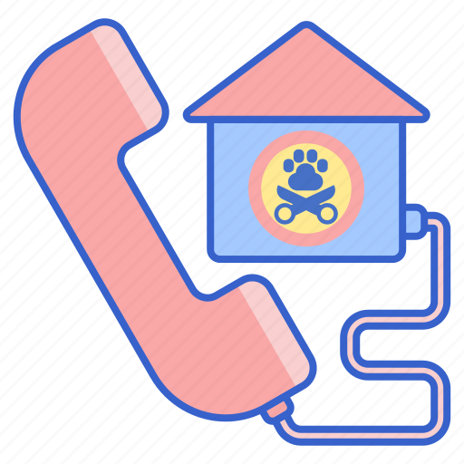 Call, grooming, house, pet icon - Download on Iconfinder