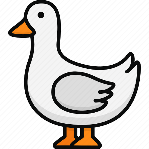 Goose, duck, farm animal, farming, domestic animal icon - Download on Iconfinder