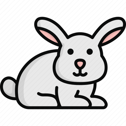 Rabbit, hare, bunny, mammal, pet, domestic animal icon - Download on Iconfinder