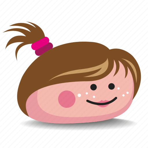 Brown-hair, girl, pet-rock, pony-tail, rock icon - Download on Iconfinder