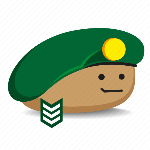 Beret, military, pet-rock, rock, sergeant icon - Download on Iconfinder