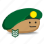 beret, military, pet-rock, rock, sergeant 