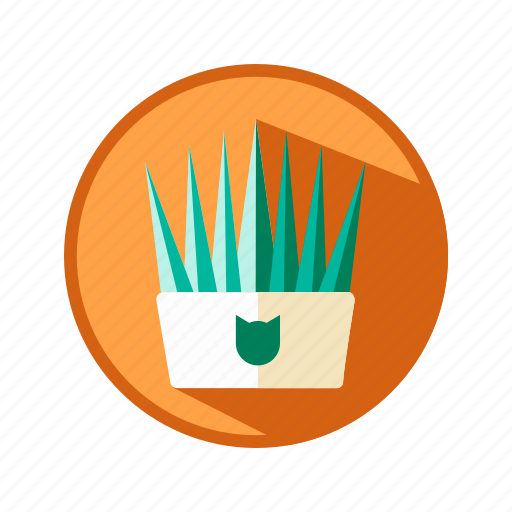 Animal, cat, plant, grass icon - Download on Iconfinder