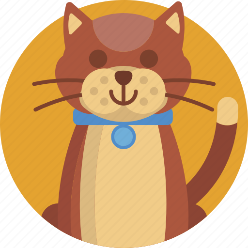 Animal, cat, collar, healthy, petshop, portrait, sweet icon - Download on Iconfinder