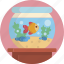 animal, aquarium, fish, fishbowl, goldfish, petshop, tank 