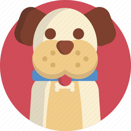 Animal, collar, cute, dog, happy, healthy, petshop icon - Download on Iconfinder
