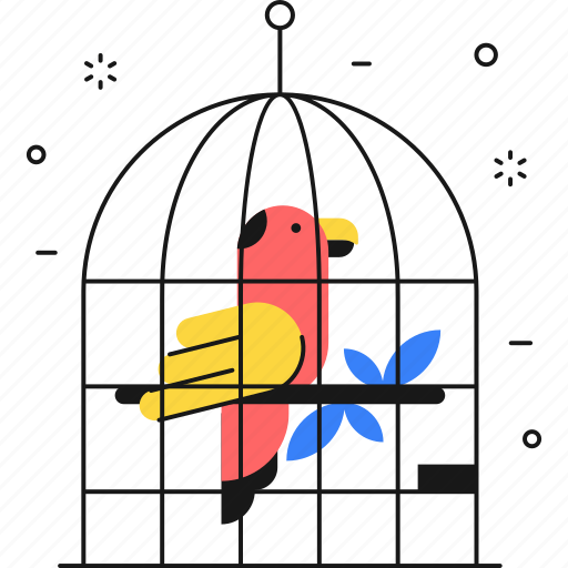 Animal, bird, cage, parrot icon - Download on Iconfinder