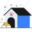 building, home, apartment, pet house, meal, pet 