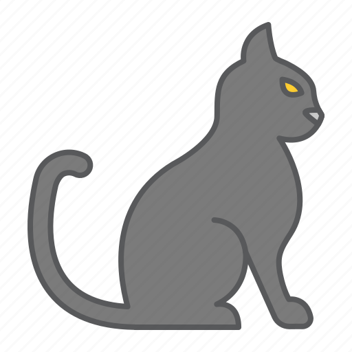Cat, pet, animal, sit, sitting, kitty icon - Download on Iconfinder