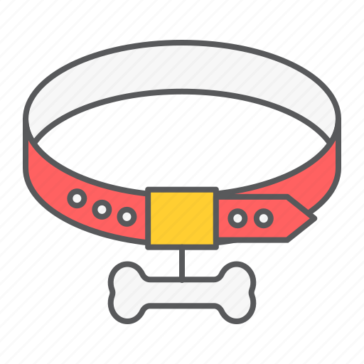 Dog, pet, collar, bone, necklace, leash icon - Download on Iconfinder