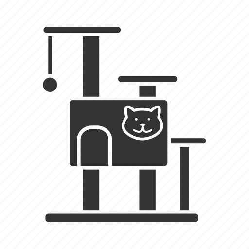 Accessory, cat, cathouse, pet, play, scraching post icon - Download on Iconfinder