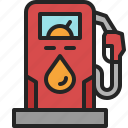 gas, pump, station, fuel, service, oil, gasoline