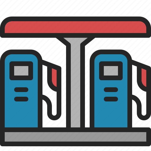 Gas, station, oil, fuel, service, pump, transport icon - Download on Iconfinder