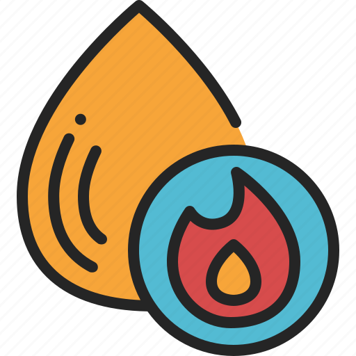 Inflammable, flammable, oil, fuel, fire, safety, drop icon - Download on Iconfinder