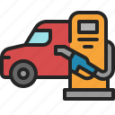 refill, oil, gas, petrol, station, fuel, car