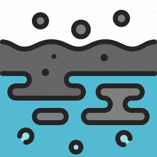 Water, pollution, oil, spill, float, disaster, leak icon - Download on Iconfinder