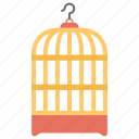 bar enclosure, bird cell, cage, mew, pen