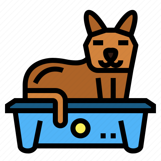 Box, cat, litter, pet, sand icon - Download on Iconfinder