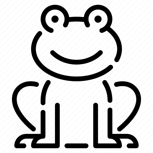 Frog, nature, amphibian, emoji, smile, emoticon, face icon - Download on Iconfinder