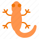 gecko, lizard, tattoo, chameleon, amphibian, animal, salamander, reptile, cartoon