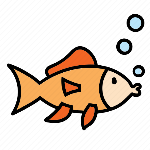 Animal, fish, fishes, meat, orange, pet, pets icon - Download on Iconfinder