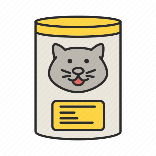 Can, canned, cat, feed, food, meal, pet icon - Download on Iconfinder