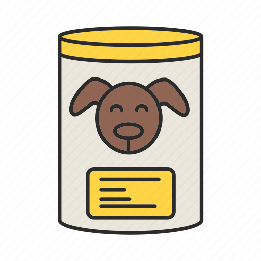 Can, canned, dog, feed, food, meal, pet icon - Download on Iconfinder