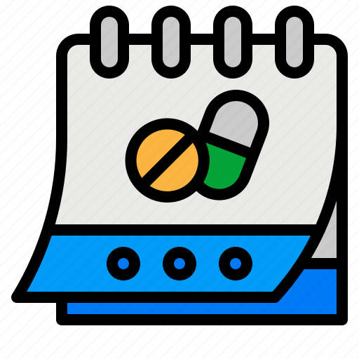Appointment, calendar, healthcare, pills, schedule icon - Download on Iconfinder
