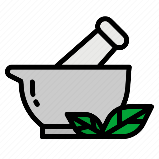 Herb, medical, medicine, mortar, pharmacy icon - Download on Iconfinder