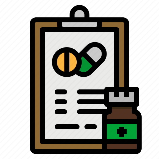 Clipboard, medical, note, prescription icon - Download on Iconfinder