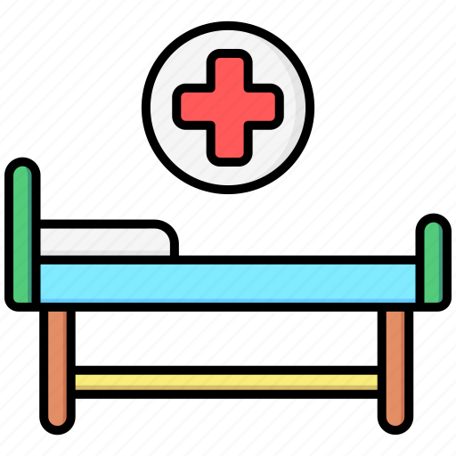 Hospital bed, bed, hospital, clinic icon - Download on Iconfinder