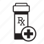 add, bottle, medical, prescription, rx, aid, healthcare 