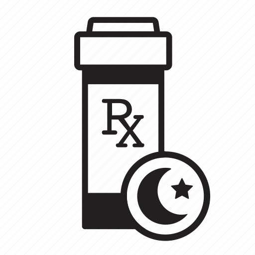Medicine, nighttime, pm, rx, drugs, medication, pills icon - Download on Iconfinder