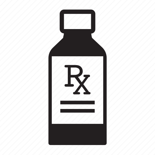 Bottle, rx, doctor, health, cough syrup, liquid medicine icon - Download on Iconfinder