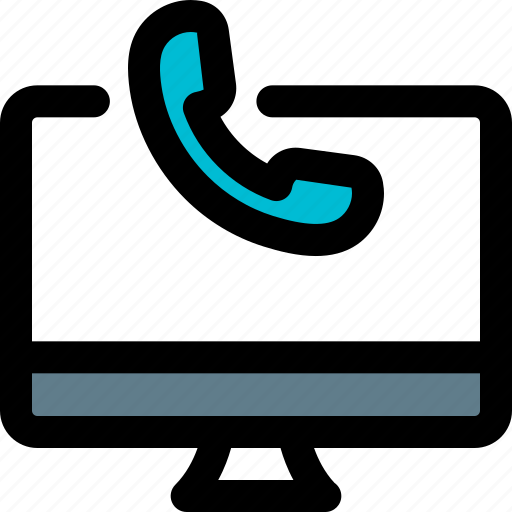 Desktop, telephone, phone, monitor icon - Download on Iconfinder