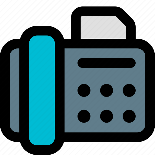 Telephone, fax, paper, machine icon - Download on Iconfinder