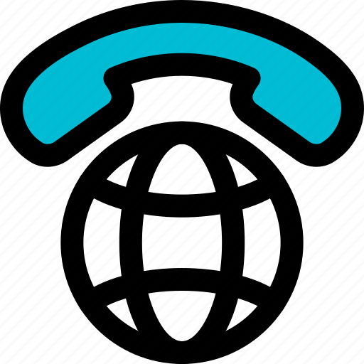 Telephone, world, phone, global icon - Download on Iconfinder