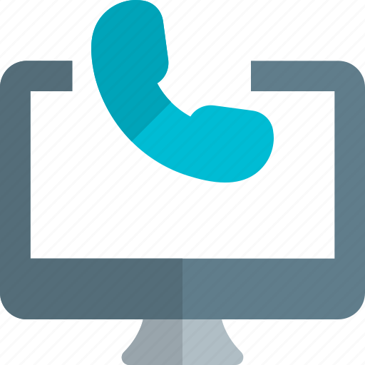 Desktop, telephone, phone, call icon - Download on Iconfinder