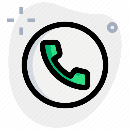 Circle, phone, call, communication icon - Download on Iconfinder