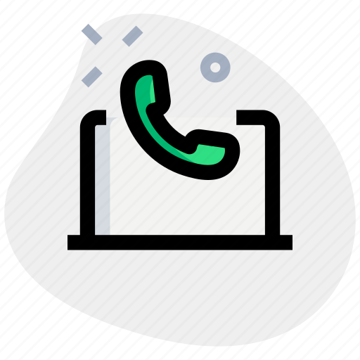 Laptop, telephone, phone, communication icon - Download on Iconfinder