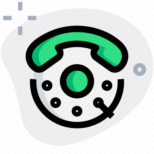Telephone, rotary, dial, phone icon - Download on Iconfinder