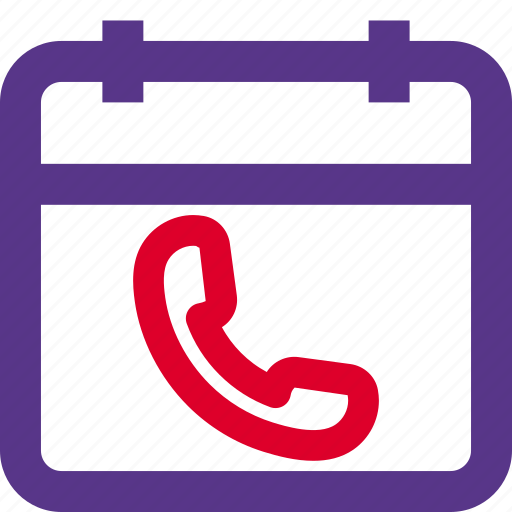 Calendar, telephone, phone, communication icon - Download on Iconfinder