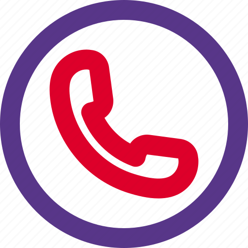 Circle, telephone, phone, call icon - Download on Iconfinder