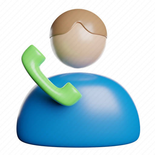 Phone, call, support, smartphone, talk 3D illustration - Download on Iconfinder
