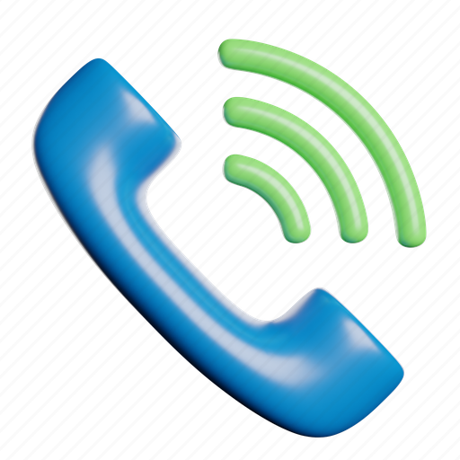 Telephone, call, support, smartphone, talk 3D illustration - Download on Iconfinder
