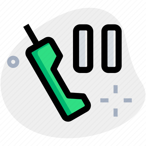Old, phone, pause, action icon - Download on Iconfinder